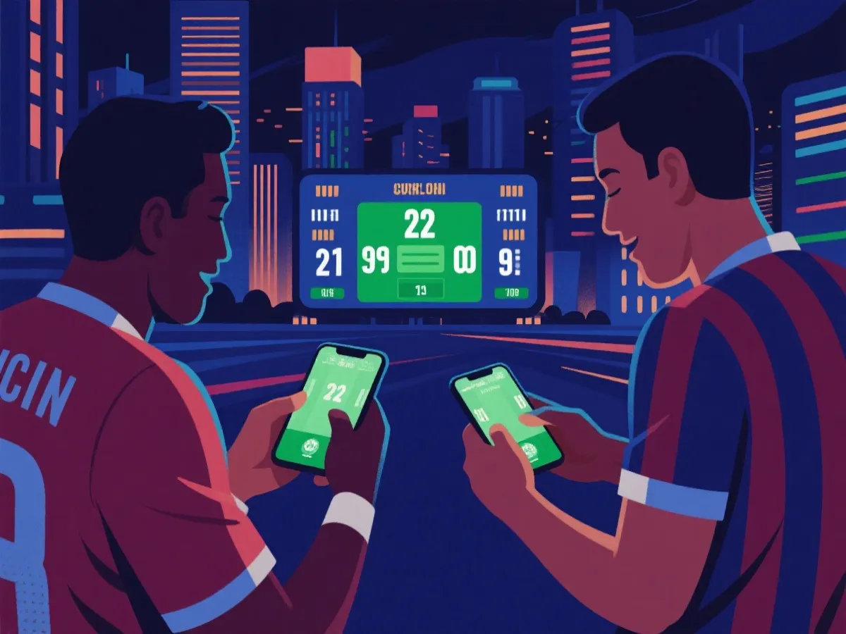 即時比分通知使用情境示意