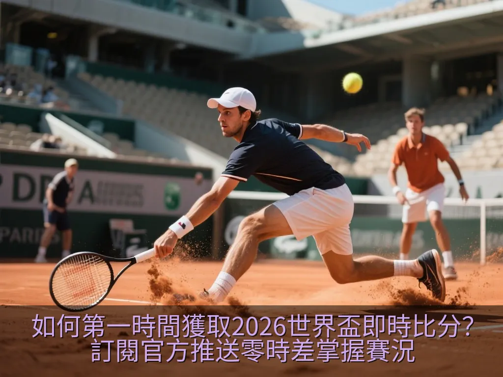 不具名平板電腦顯示乾淨的運動賽事數據圖表與通知設定面板